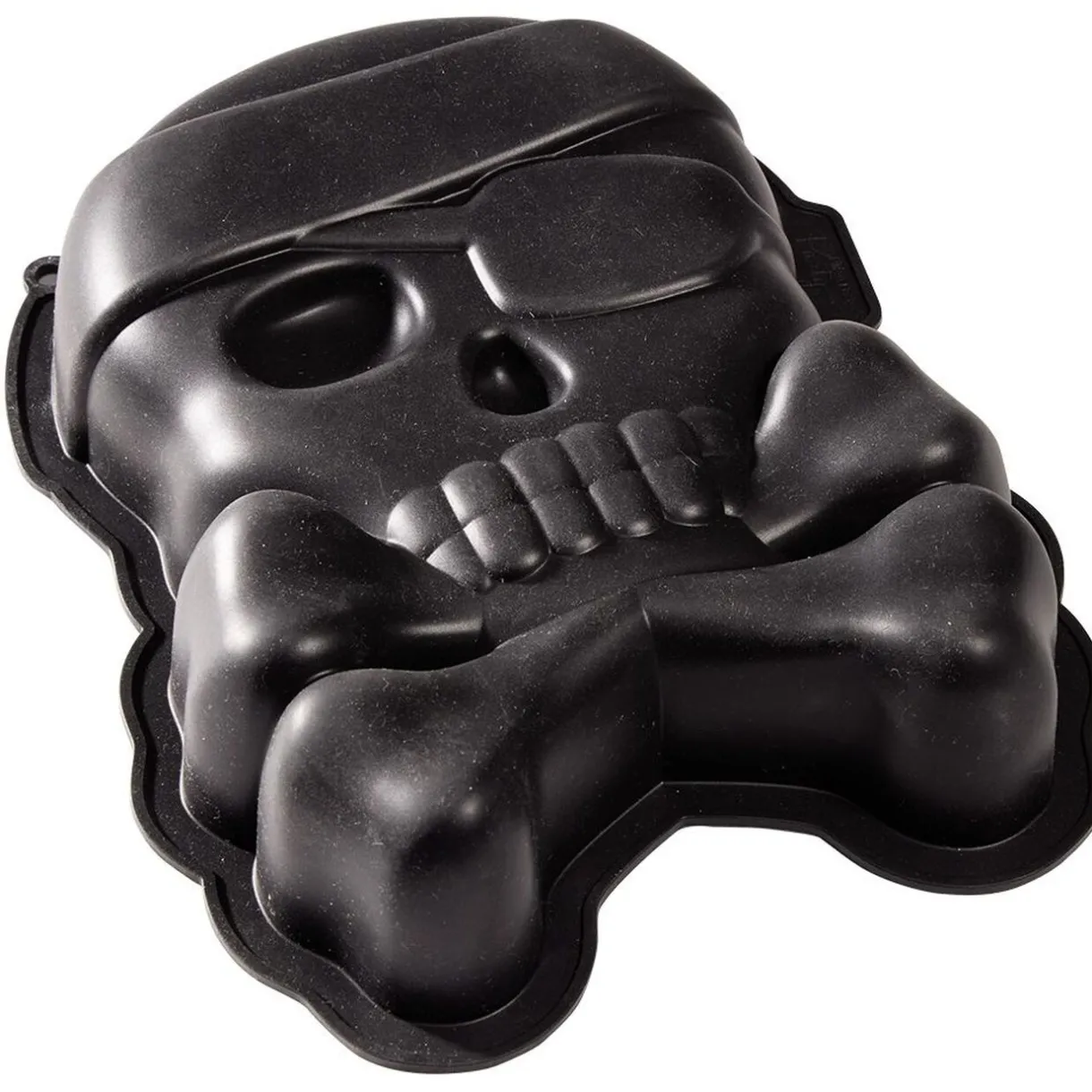 Gifi Moule à gâteau forme pirate silicone 26x19xH5,5cm Outlet