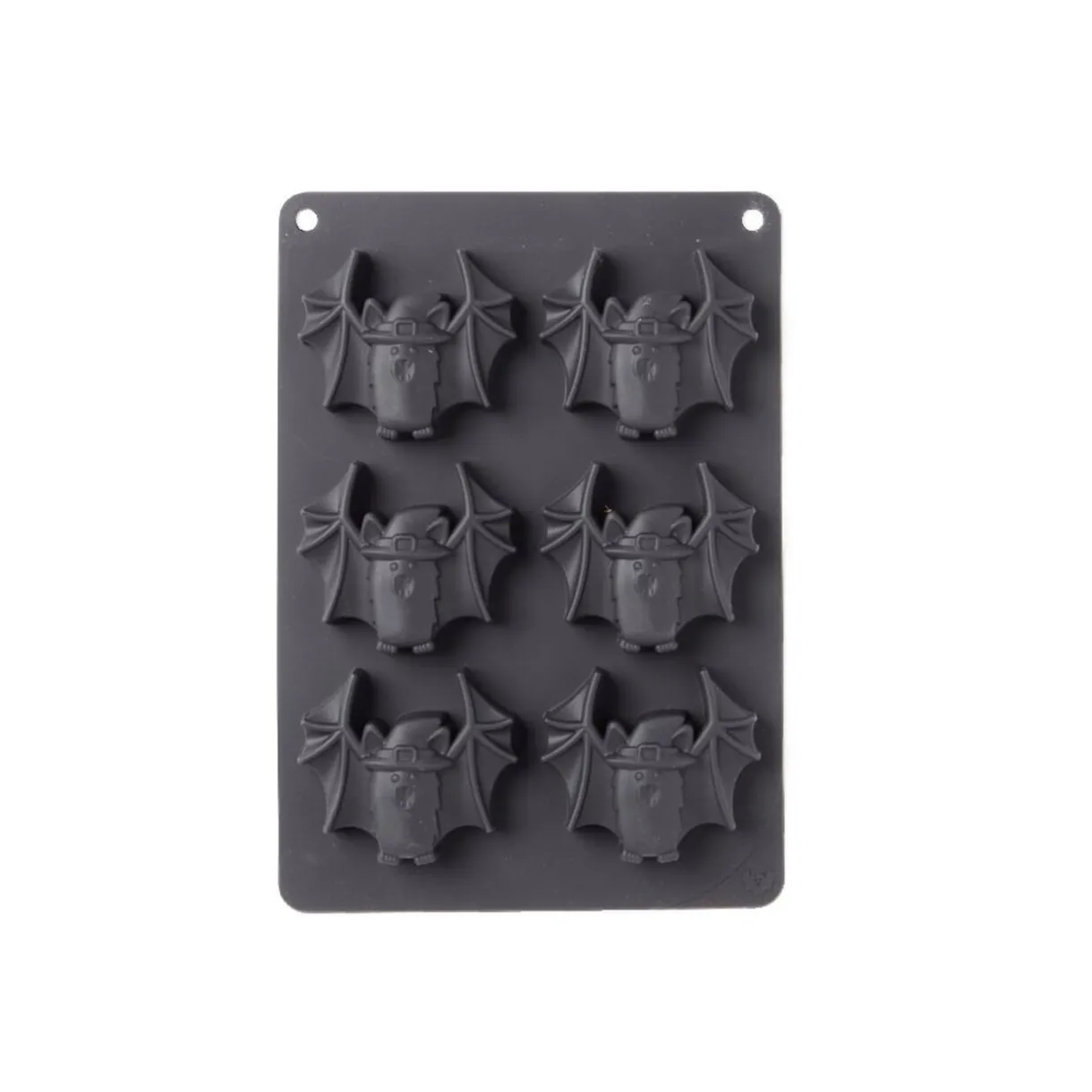 Gifi Moule à gâteau Halloween silicone noir 27x18xH3cm
