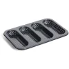 Gifi Moule à mini baguette perforé acier noir 33,6x22xH3cm New