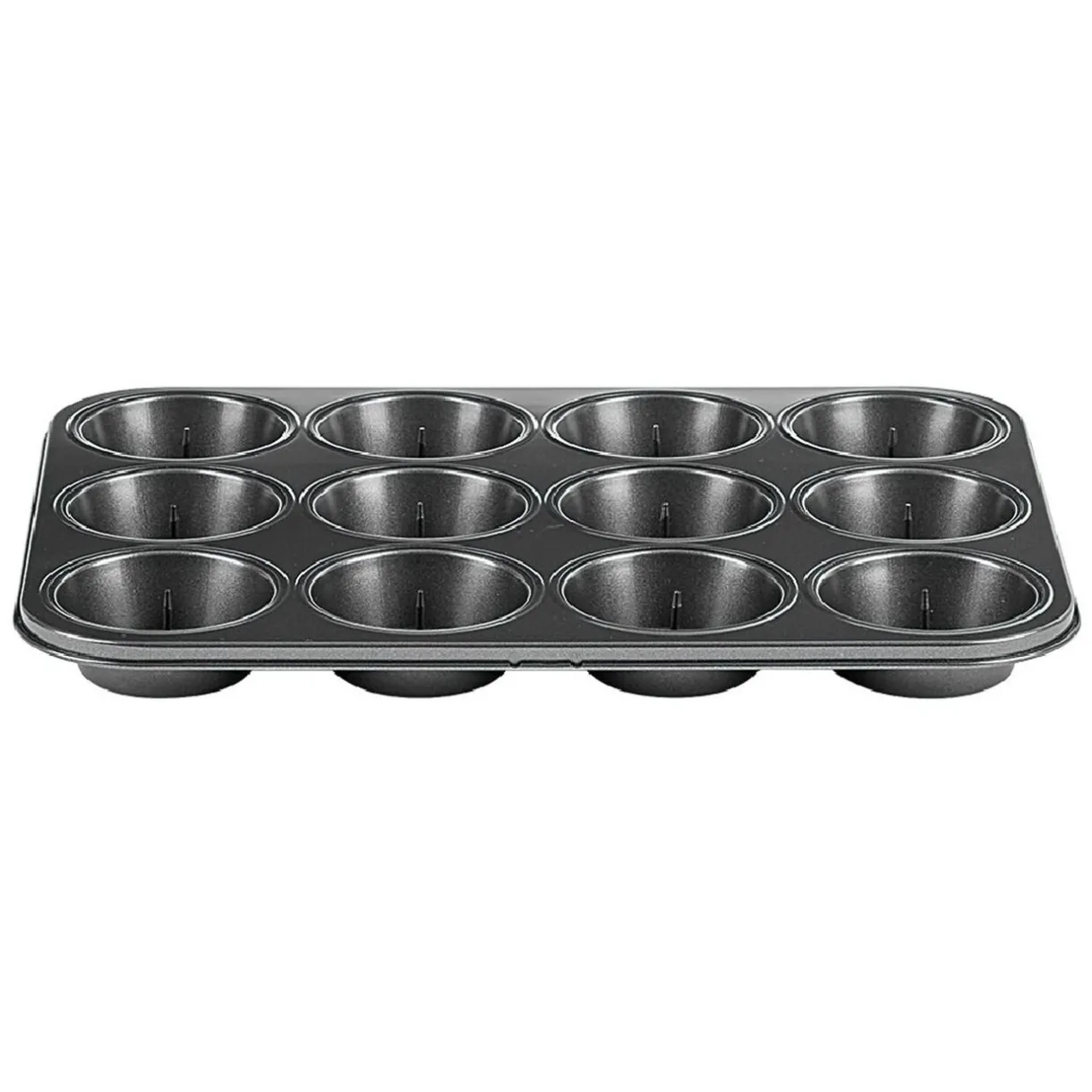 Gifi Moule à muffin coeur coulant en métal x12