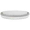 Gifi Moule à tarte en verre avec couvercle gris New