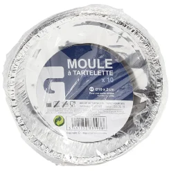 Gifi Moule à tartelette en aluminium diamètre 10cm par 10 Clearance