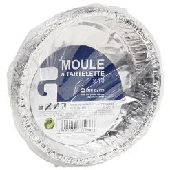 Gifi Moule à tartelette en aluminium diamètre 10cm par 10 Clearance
