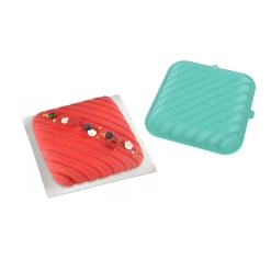 Gifi Moule carré pixel 3D silicone vert New