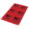 Gifi Moule en silicone 3D 6 minis coussins rouge Discount