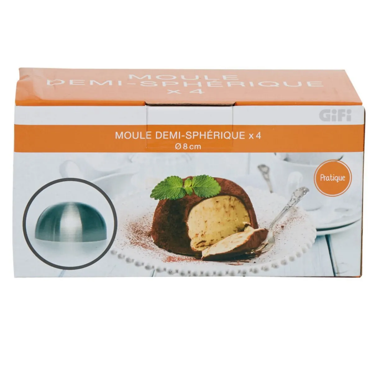 Gifi Moule forme dôme acier x4 New