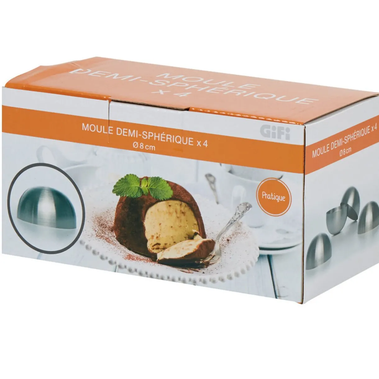 Gifi Moule forme dôme acier x4 New