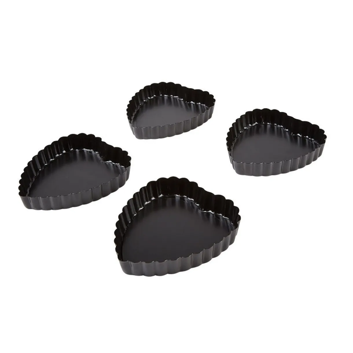 Gifi Moule forme mini coeur avec fond amovible x4 New