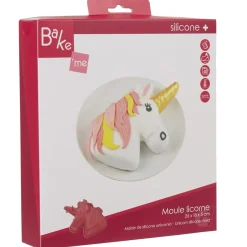 Gifi Moule licorne 3D silicone rouge Outlet