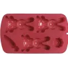 Gifi Moule pour chocolats de pâques 3 lapins fleur et carotte Hot