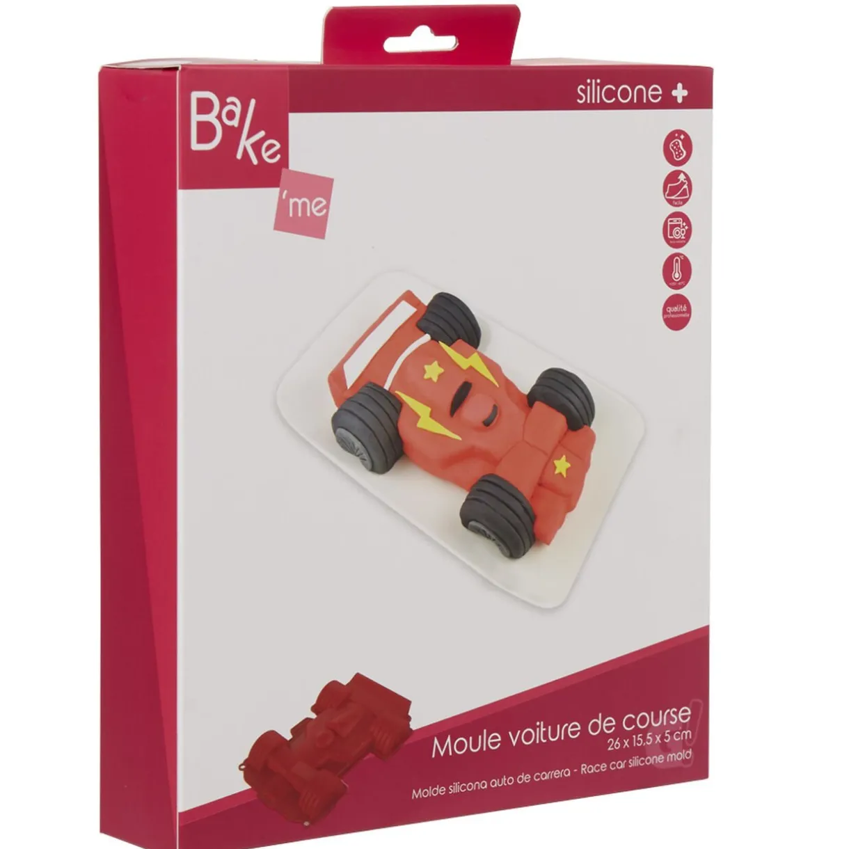 Gifi Moule voiture de course 3D silicone rouge Sale