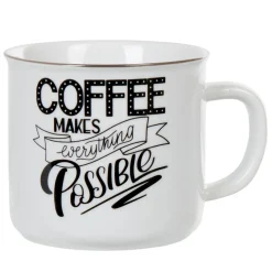 Gifi Mug à message Coffee makes everything possible Bakery Clearance