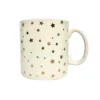 Gifi Mug blanc motifs étoiles dorées