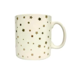 Gifi Mug blanc motifs étoiles dorées