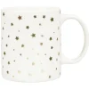 Gifi Mug blanc motifs étoiles dorées