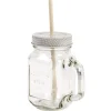 Gifi Mug bocal transparent avec paille Hot