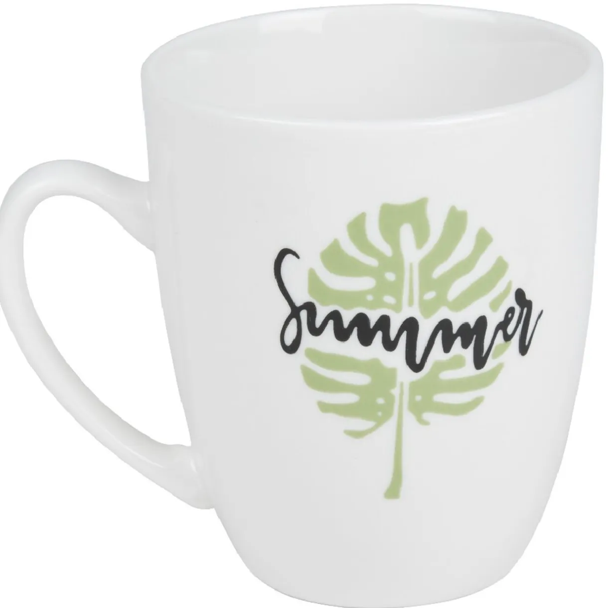 Gifi Mug de couleur banche avec designs Fun
