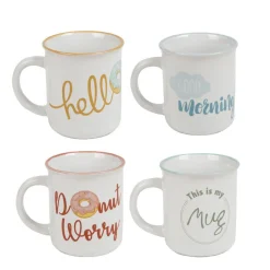 Gifi Mug design funny en faïence x4 Hot