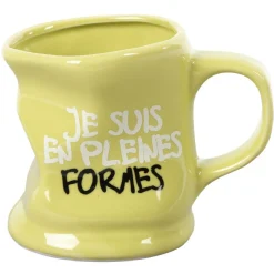 Gifi Mug déformé avec message humoristique en céramique