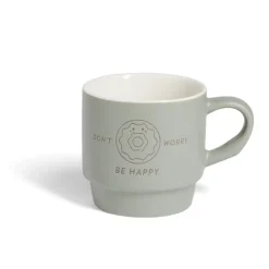 Gifi Mug empilables en céramique motifs et couleurs assorties 300ml - 4 pièces Online