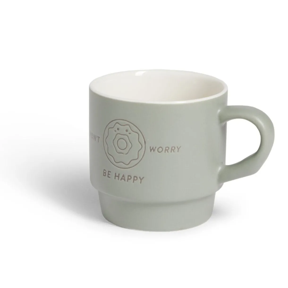 Gifi Mug empilables en céramique motifs et couleurs assorties 300ml - 4 pièces Online