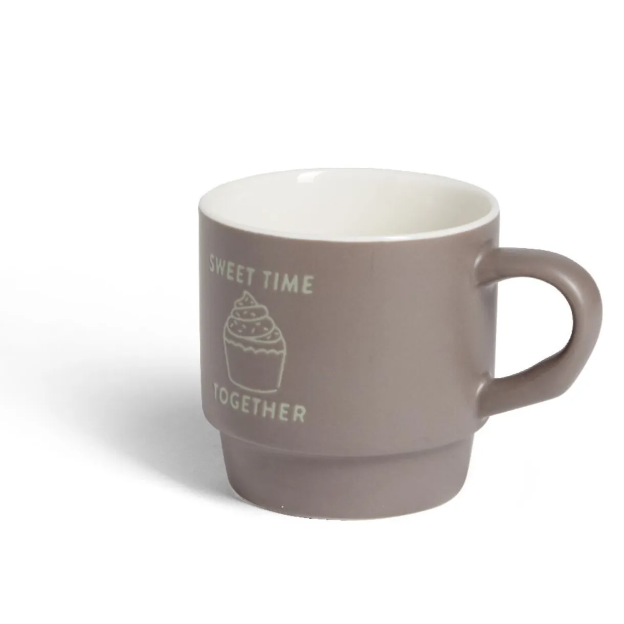 Gifi Mug empilables en céramique motifs et couleurs assorties 300ml - 4 pièces Online