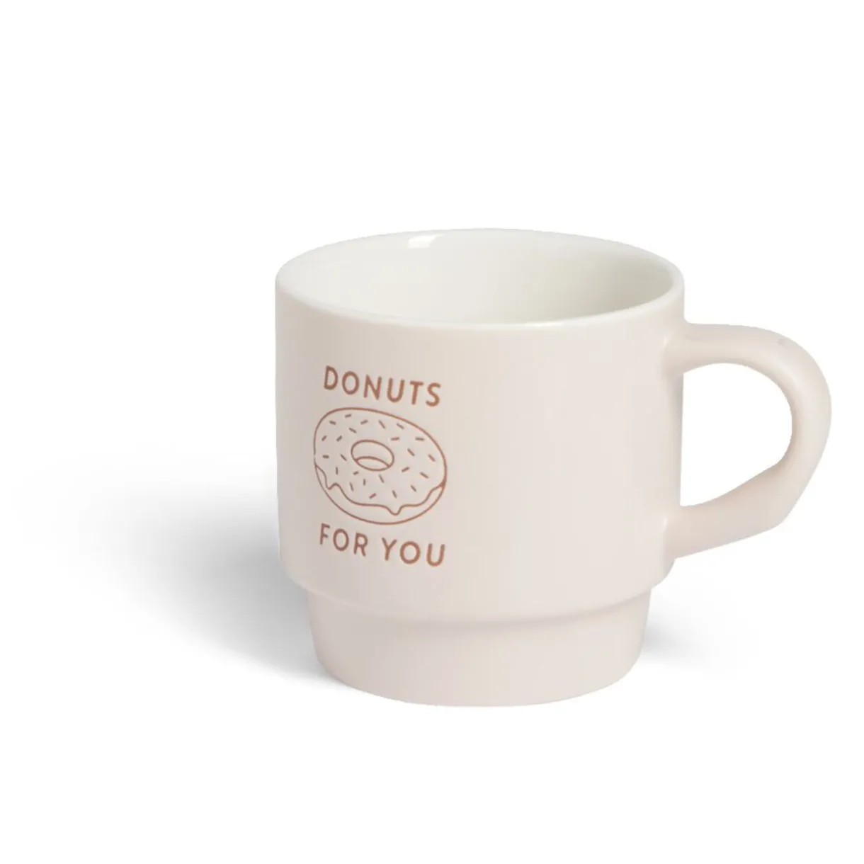 Gifi Mug empilables en céramique motifs et couleurs assorties 300ml - 4 pièces Online