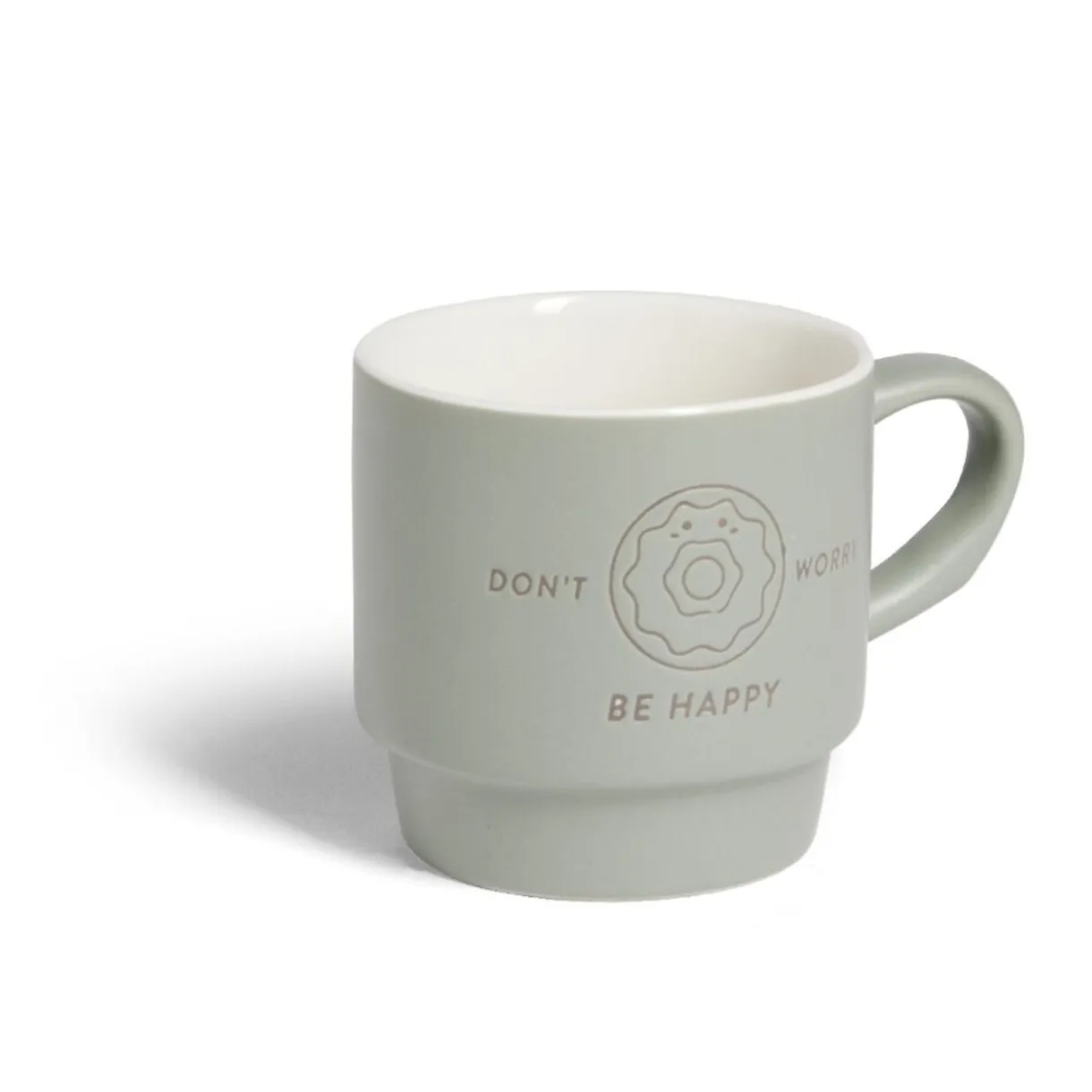 Gifi Mug empilables en céramique motifs et couleurs assorties 300ml - 4 pièces Online