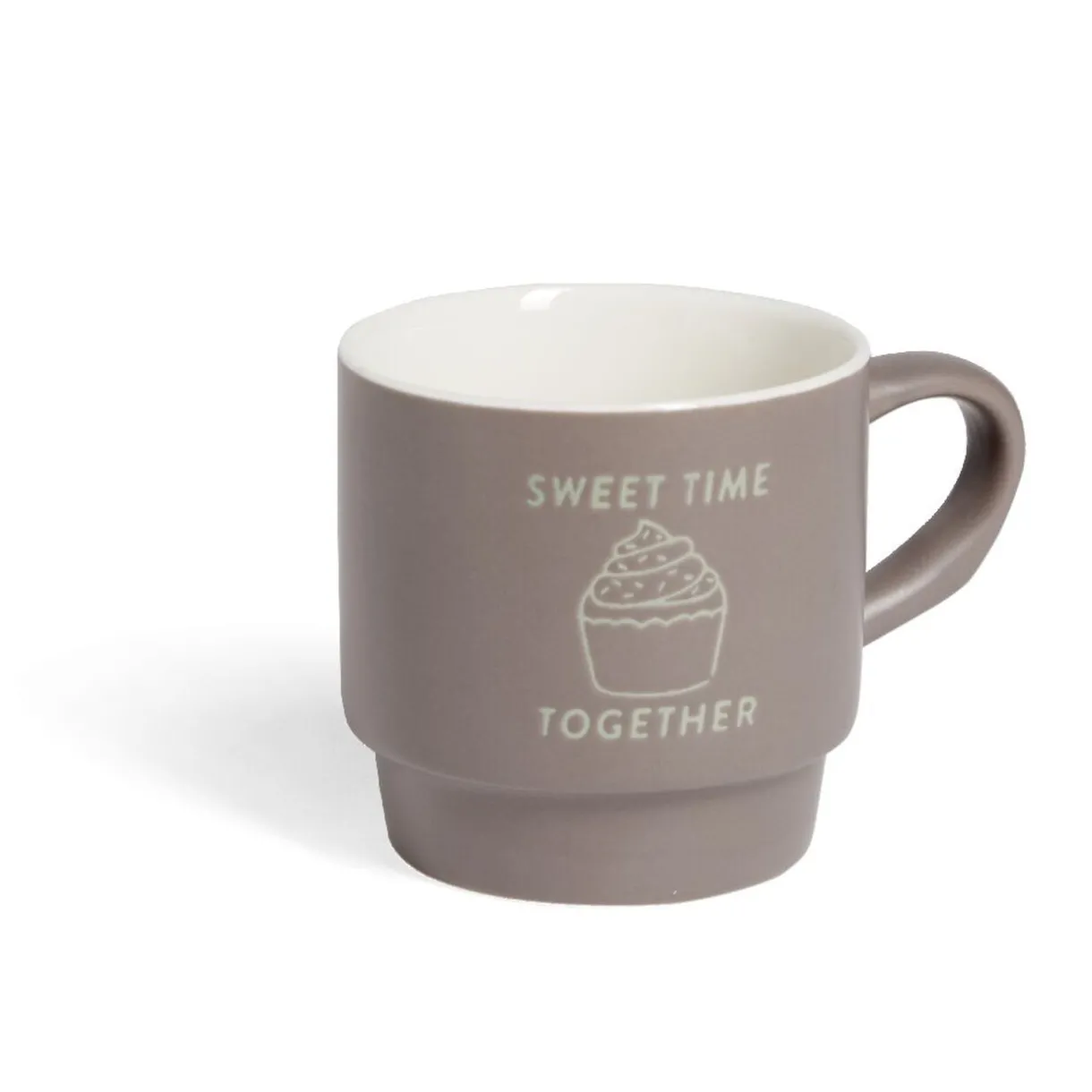 Gifi Mug empilables en céramique motifs et couleurs assorties 300ml - 4 pièces Online