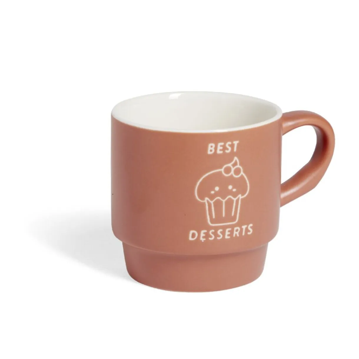 Gifi Mug empilables en céramique motifs et couleurs assorties 300ml - 4 pièces Online