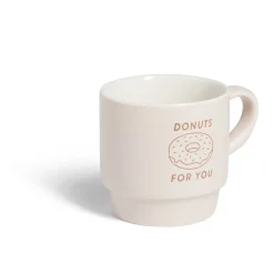 Gifi Mug empilables en céramique motifs et couleurs assorties 300ml - 4 pièces Online