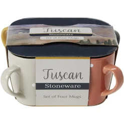 Gifi Mug en céramique déco pois coloré x4