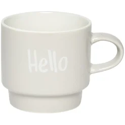 Gifi Mug en faïence avec support en métal x4