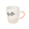 Gifi Mug en porcelaine orange avec inscription "Hello You" 33 cl Sale
