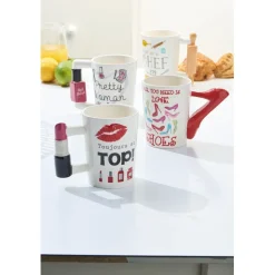 Gifi Mug fantaisie en céramique pour femme New