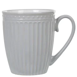 Gifi Mug motif relief gris clair et blanc Discount