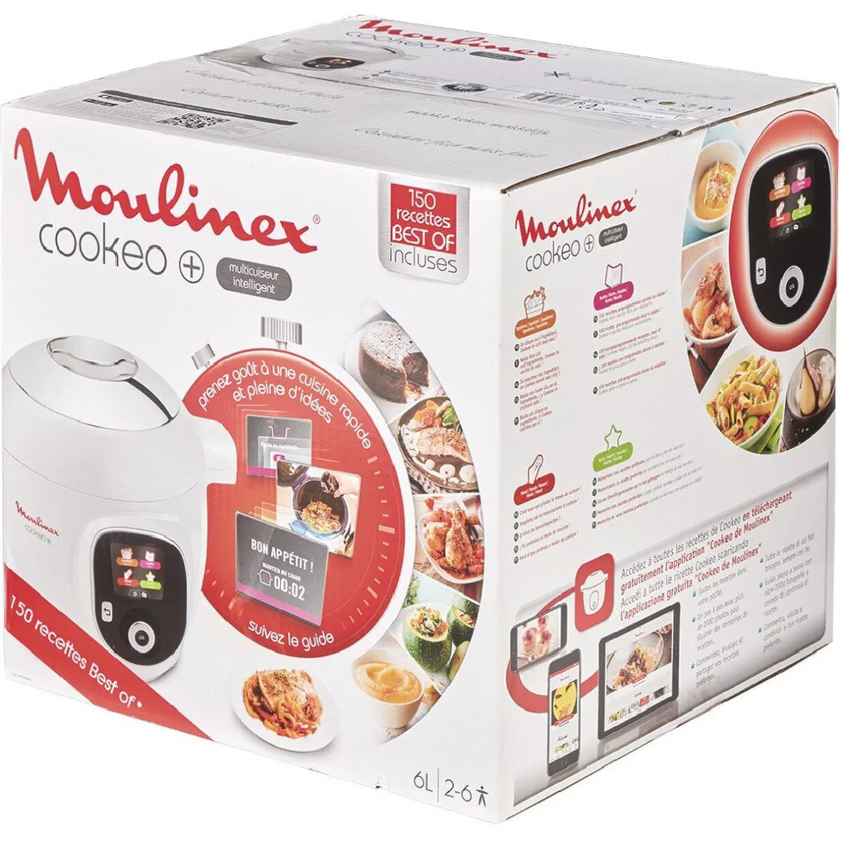 Gifi Multicuiseur Cookéo + Moulinex 150 recettes best of blanc Online