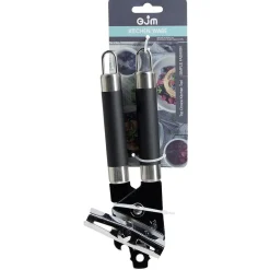 Gifi Ouvre-boîte en inox avec pince ergonomique en plastique L.20cm New