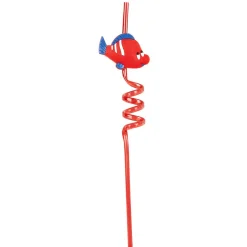 Gifi Paille tortillon fantaisie décor animaux x4