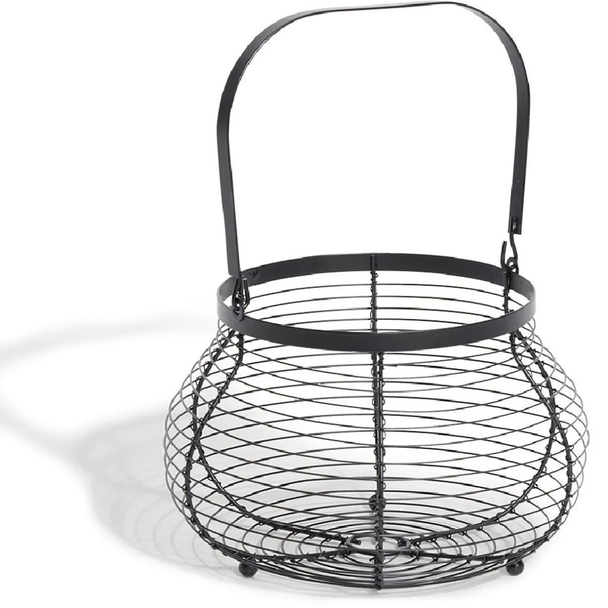 Gifi Panier à oeufs avec poignée métal noir New
