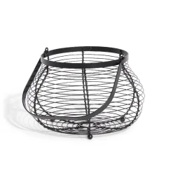 Gifi Panier à oeufs avec poignée métal noir New