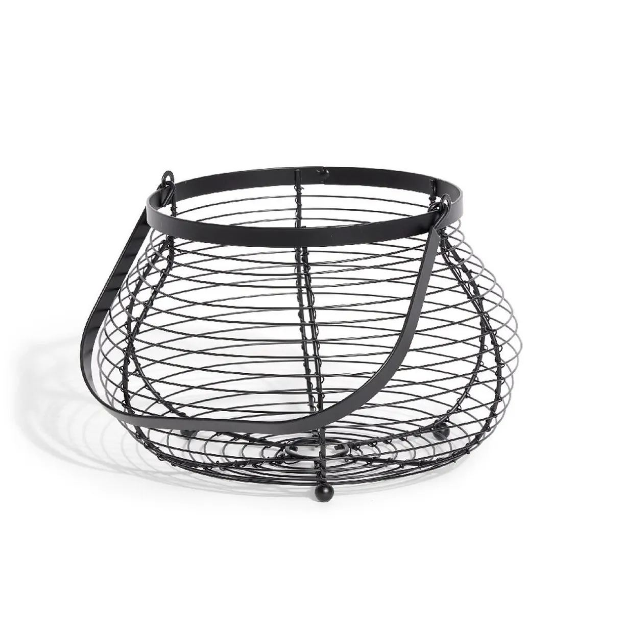 Gifi Panier à oeufs avec poignée métal noir New
