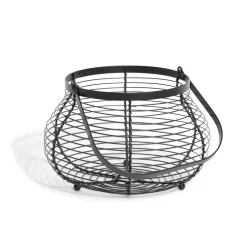 Gifi Panier à oeufs avec poignée métal noir New