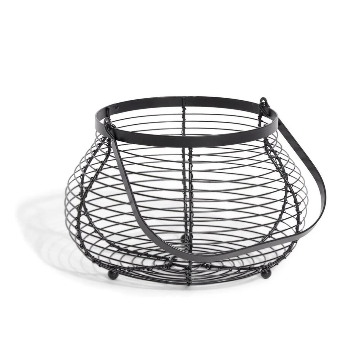 Gifi Panier à oeufs avec poignée métal noir New