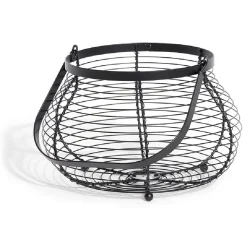 Gifi Panier à oeufs avec poignée métal noir New