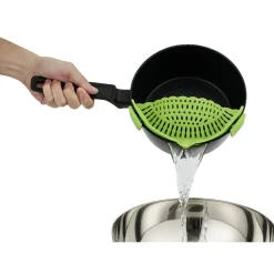 Gifi Passoire casserole à clips silicone gris Discount