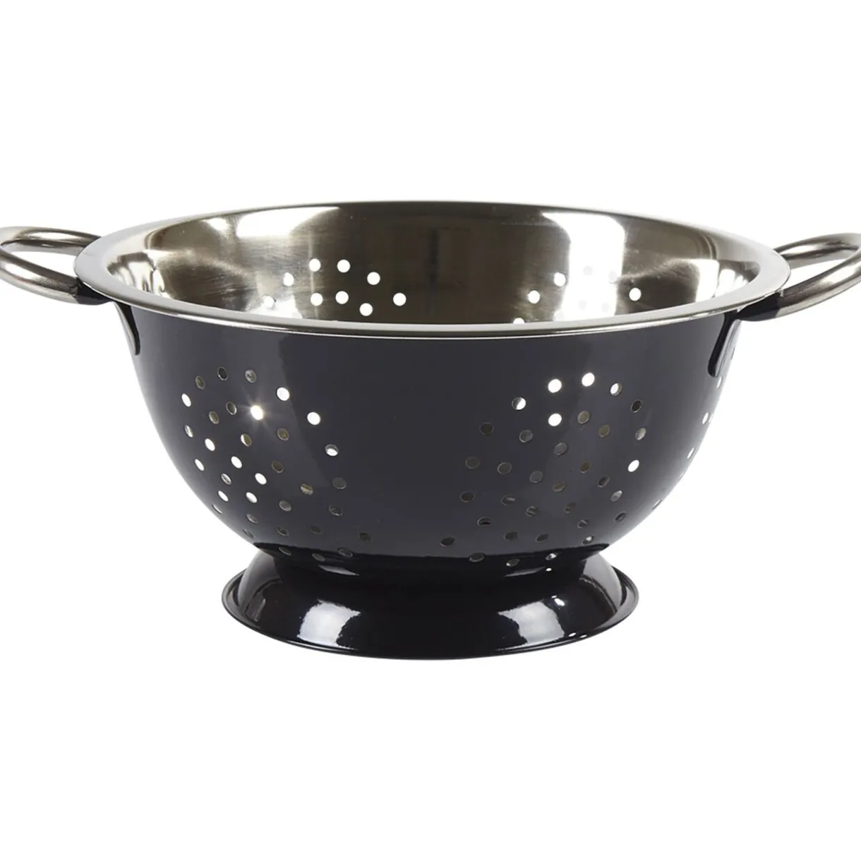 Gifi Passoire ronde en inox noir et gris Clearance