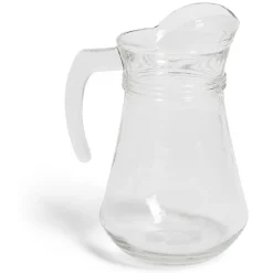 Gifi Pichet avec anse et bec verseur 1L verre transparent