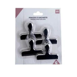 Gifi Pince à sachet en inox x 4 Outlet