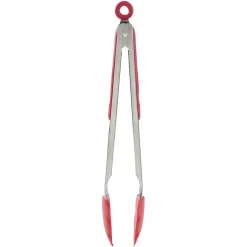 Gifi Pince à viande inox et silicone rouge Hot